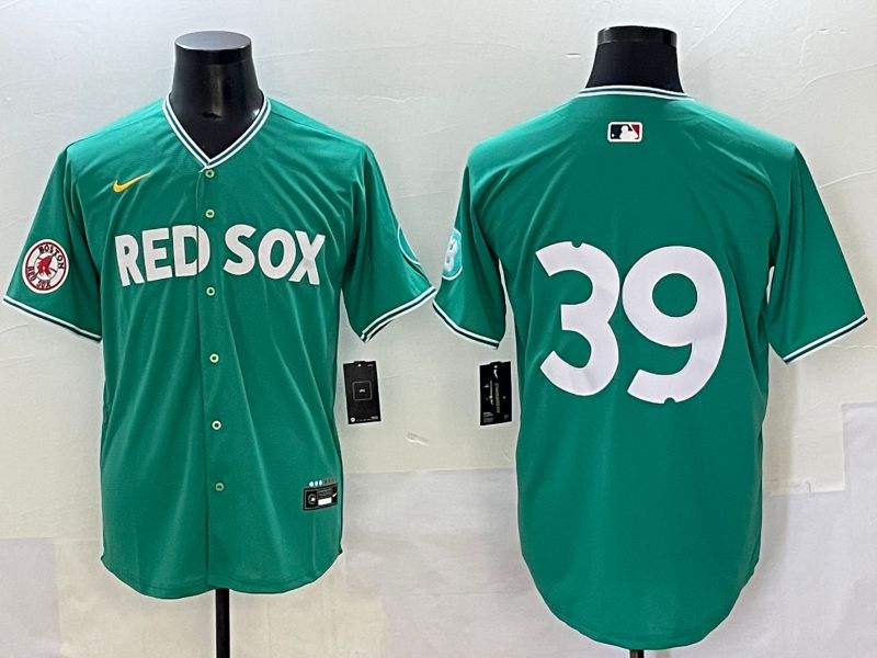 Men 2025 Boston Red Sox 39 No Name Dark Green Joint Name Nike MLB Jersey style 8